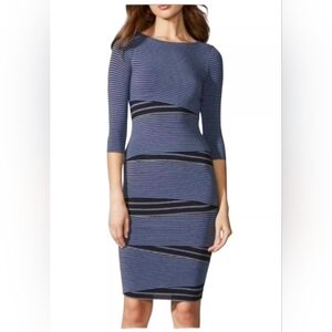 NWOT Anthropologie Bailey 44 Arcade Bodycon Striped Dress Tiered XS